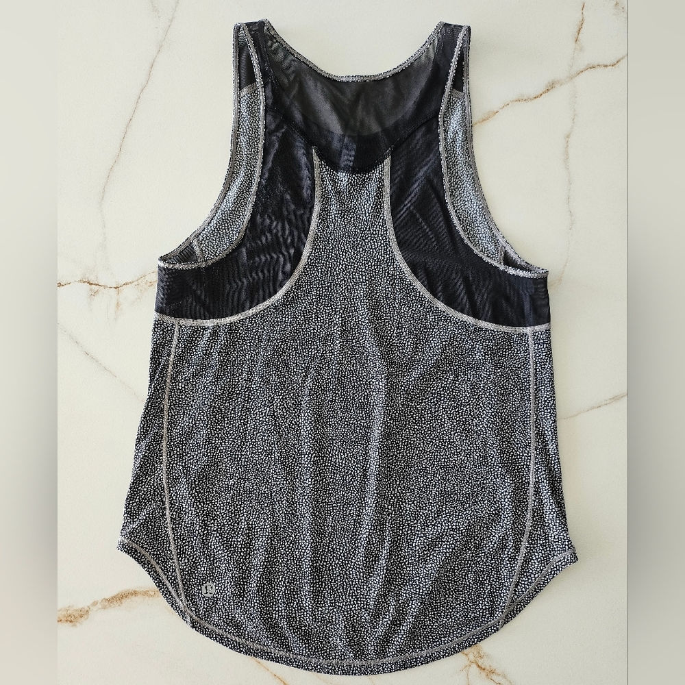 Lululemon Sculpt Tank II Breathable Lightweight Mesh Diffuse Starlight Black 6